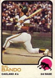 1973 Topps Baseball Cards      155     Sal Bando